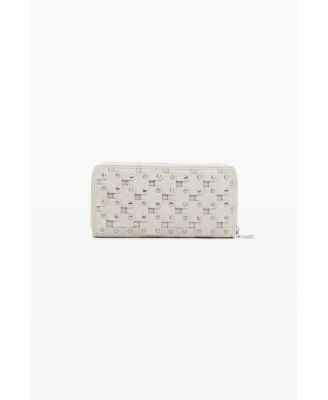 Women's Large faux leather studded wallet