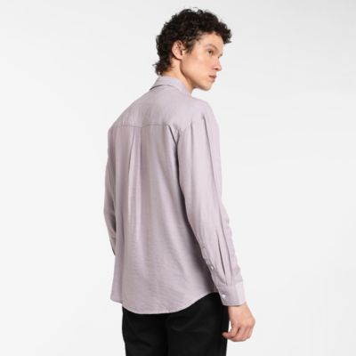 Men's Lilac Breezy Wrinked Shirt