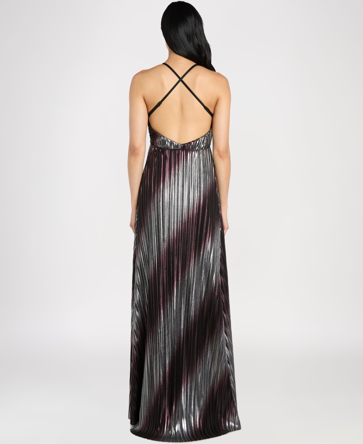 Morgan & Company Juniors Sleeveless V-neck Long Dress In Multi