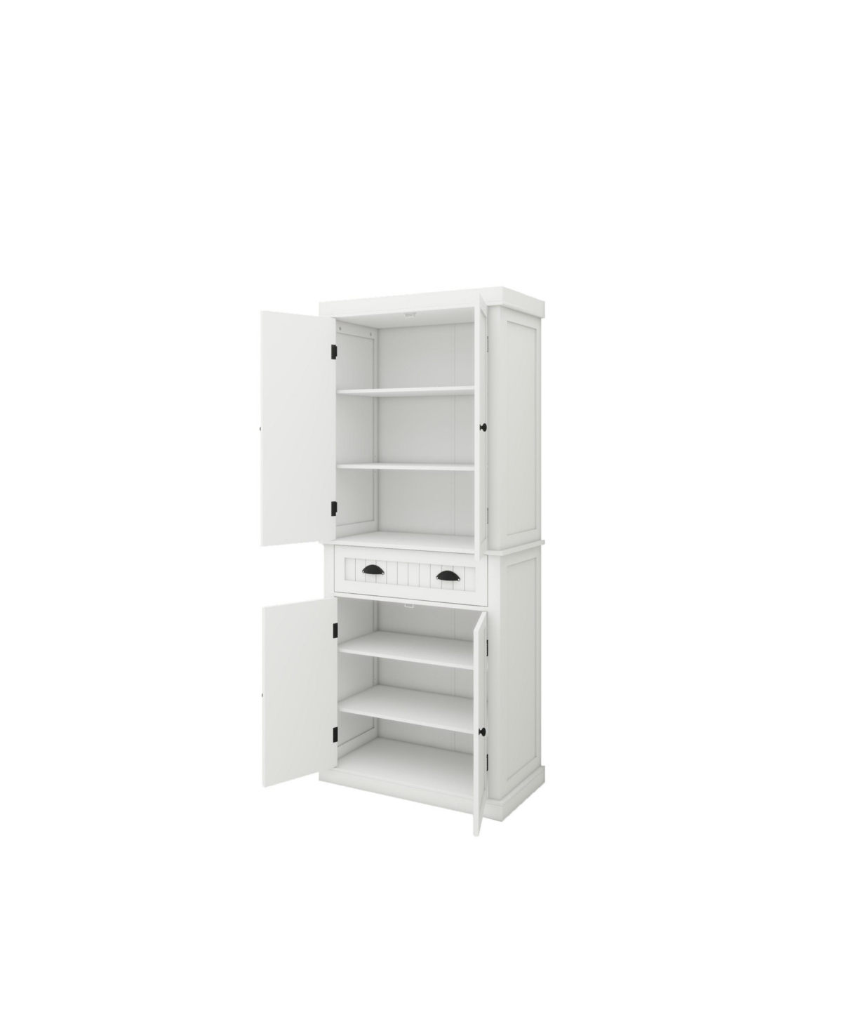 Casainc 71" Freestanding Kitchen Pantry Cabinet With 4 Doors, Drawer and Adjustable Shelves