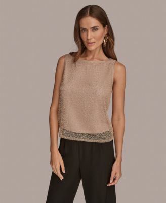 Donna Karan New York - Women's Sleeveless Boat Neck Tank Top