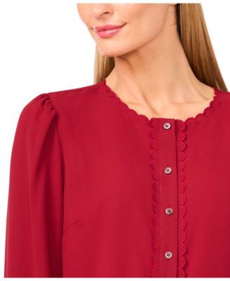 Women's Long Sleeve Button Down Blouse