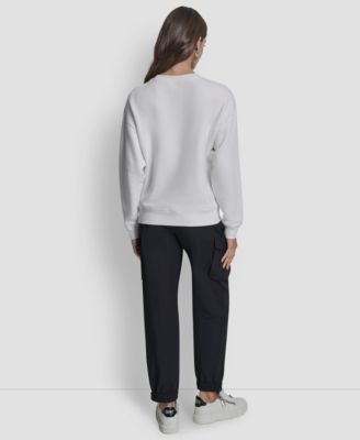 Women's Rhinestone Crew Neck Sweatshirt