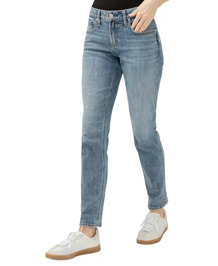 Women's Boyfriend Mid Rise Slim Leg Jeans - thumbnail 2