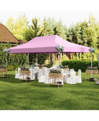 10 x 20FT Pop up Canopy Outdoor Canopy Tent with 6 Sidewalls Carrying Bag