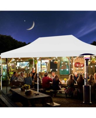 10 x 20FT Pop up Canopy Outdoor Canopy Tent with 6 Sidewalls Carrying Bag