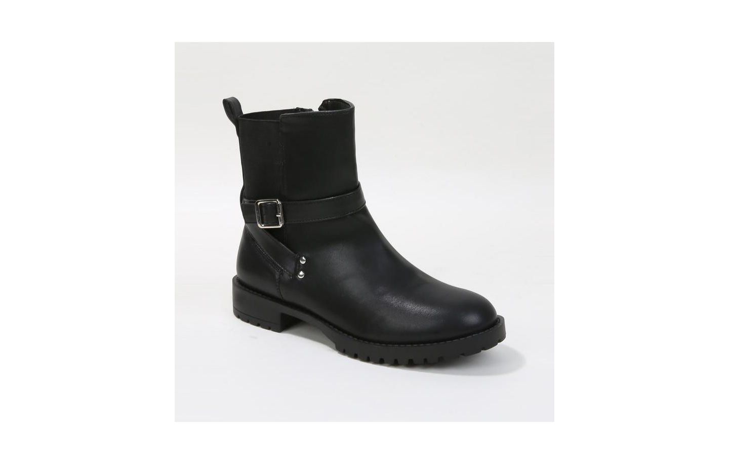 Женские ботинки BERNESS Parvin Moto Booties, цвет: Чёрный — фото 1