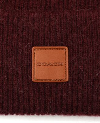 Men's Leather Patch Bean Hat