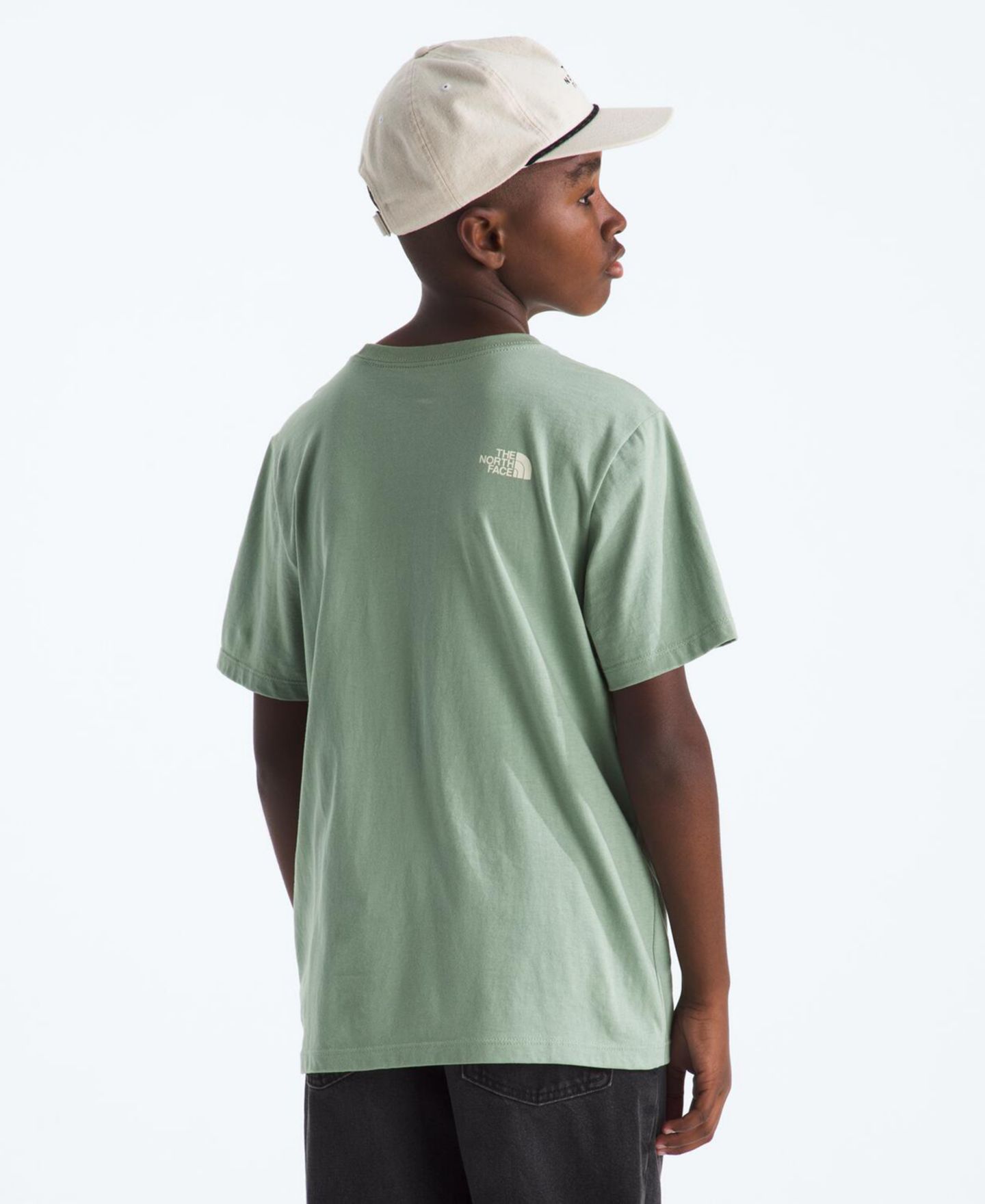 Детская футболка The North Face Teen Evolution Half Dome с коротким рукавом, для мальчика, цвет: Сланцевый мох — фото 2