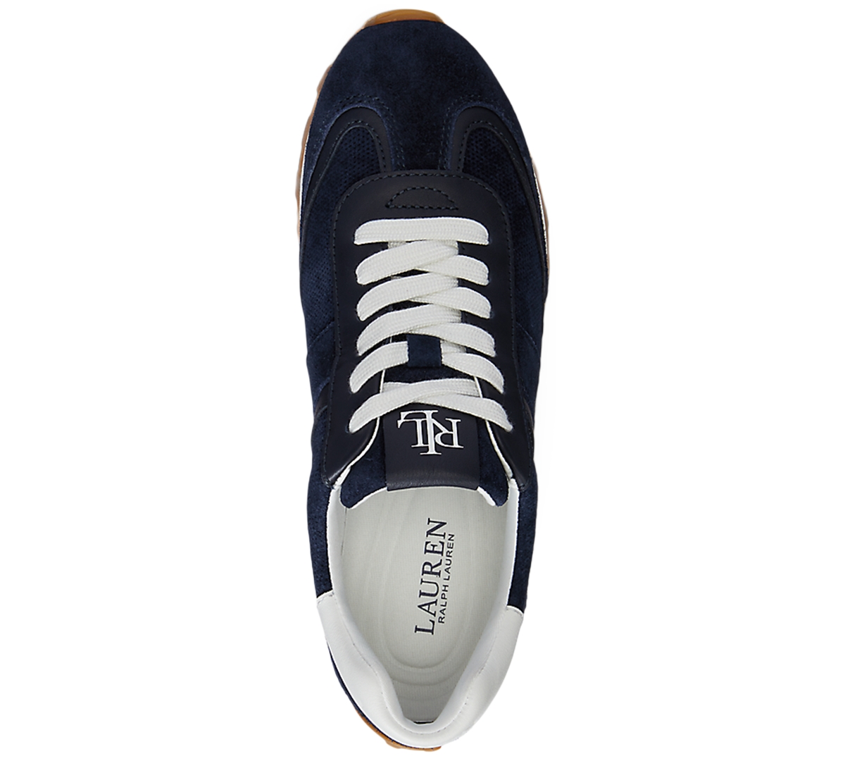 Ralph Lauren Dani Perforated Suede Sneaker In Multi