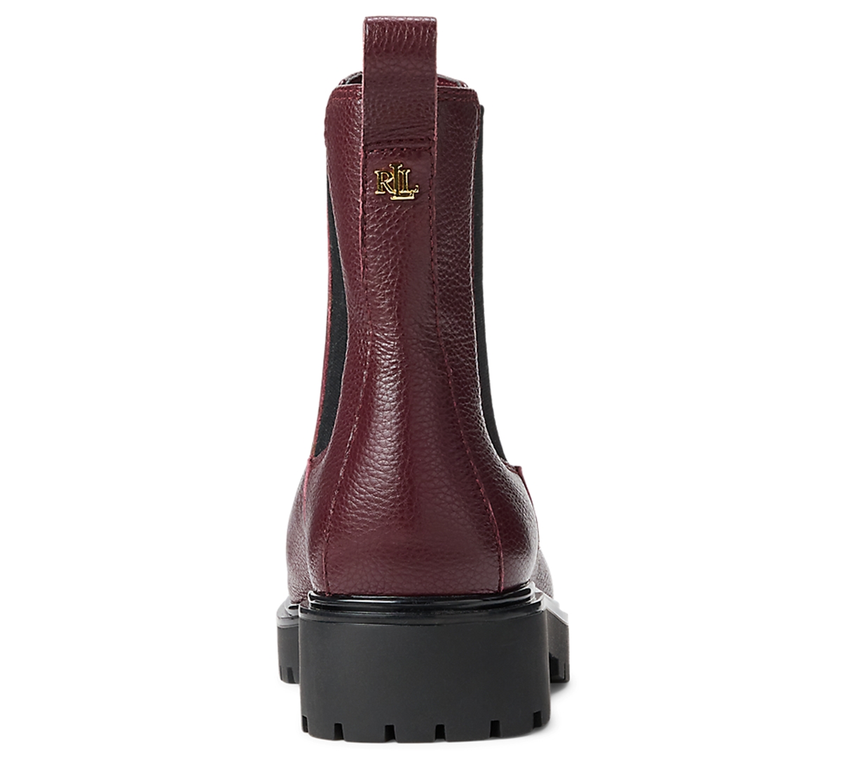 Ralph Lauren Women's Allyson Block Heel Chelsea Boots In Burgundy
