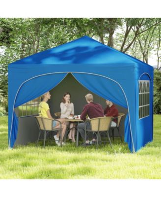 10 X 10 FT Pop up Canopy Tent Outdoor Easy Setup Sunshade with Wheeled Bag