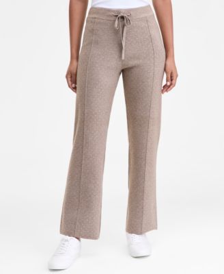 Women's Rhinestone Drawstring-Waist Knit Pants, Macy's Exclusive