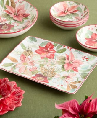 Winter Blooms Rectangular Platter