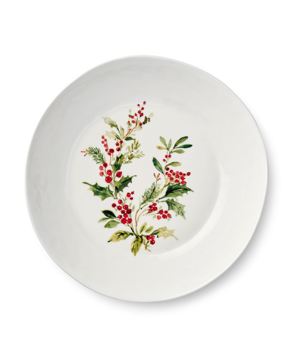 Certified International Holly Vines Serving Bowl In White