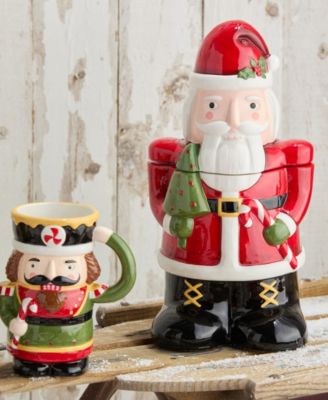 Nutcracker Parade 3-D Santa Cookie Jar