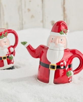 Nutcracker Parade 3-D Santa Teapot