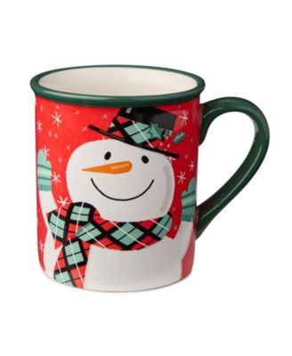 Christmas Whimsy Snowman Mugs, Set of 4
