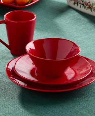 Berry Red Christmas 16-Pc. Dinnerware Set, Service for 4