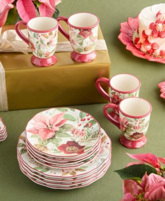 Winter Blooms 16-Pc. Dinnerware Set, Service for 4