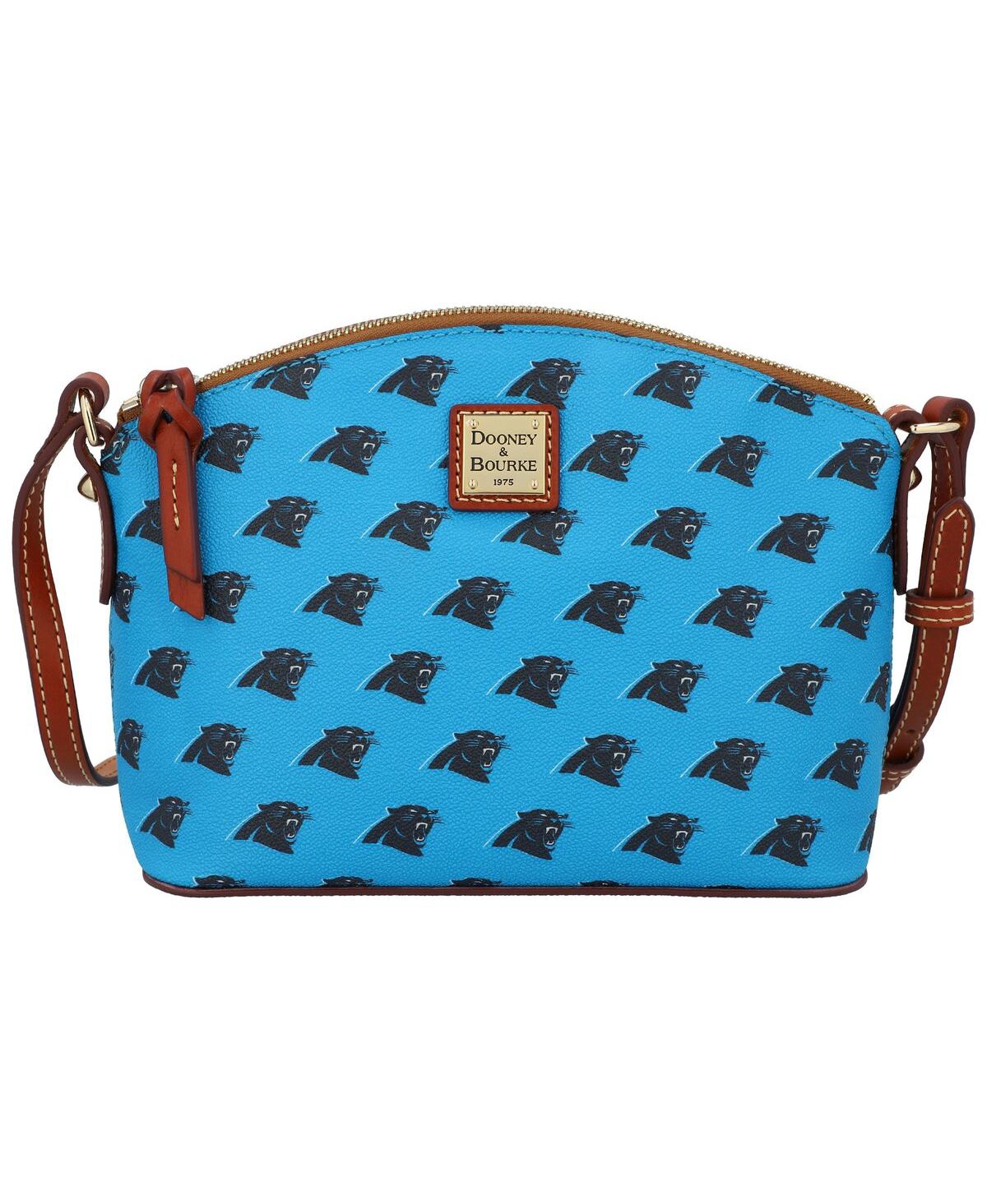 Dooney & Bourke Carolina Panthers Signature Suki Crossbody With Medium Wristlet In Blue