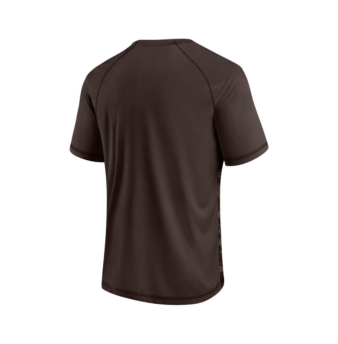 Мужская футболка Fanatics Brown Cleveland Browns Hail Mary Raglan — фото 2