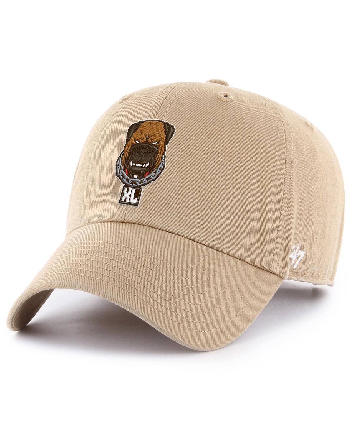 47 Brand Men's Khaki Cleveland Browns Dawg Pound Xl Unstructured Clean Up Adjustable Hat In Brown
