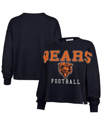 '47 Brand - Women's Navy Chicago Bears Outreach City Oversized Long Sleeve T-Shirt