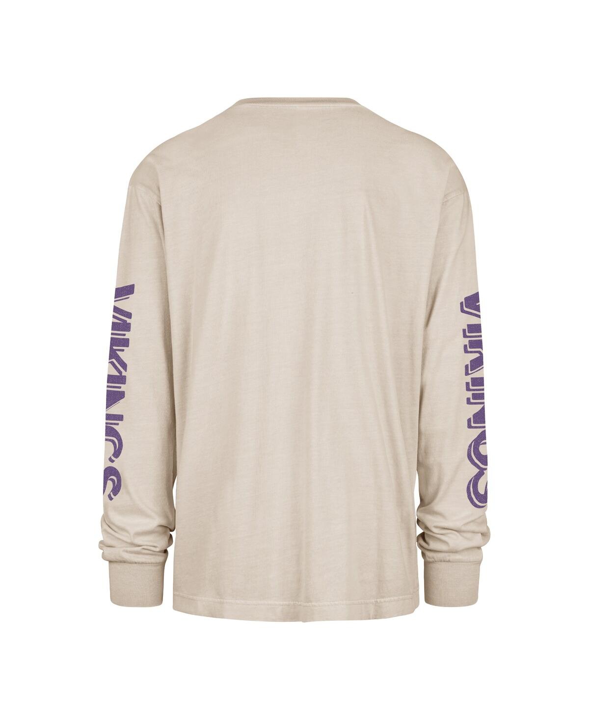 47 Brand Men's Tan Minnesota Vikings Cairn Ravine Foundation Long Sleeve T-shirt In Brown