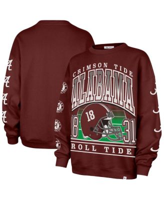 '47 Brand - Women's Crimson Alabama Crimson Tide Go Big Oversized Pullover Sweatshirt