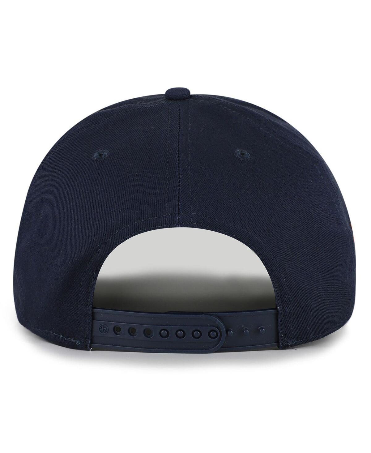 47 Brand Big Boys And Girls Navy Auburn Tigers Byline Hitch Adjustable Hat In Black