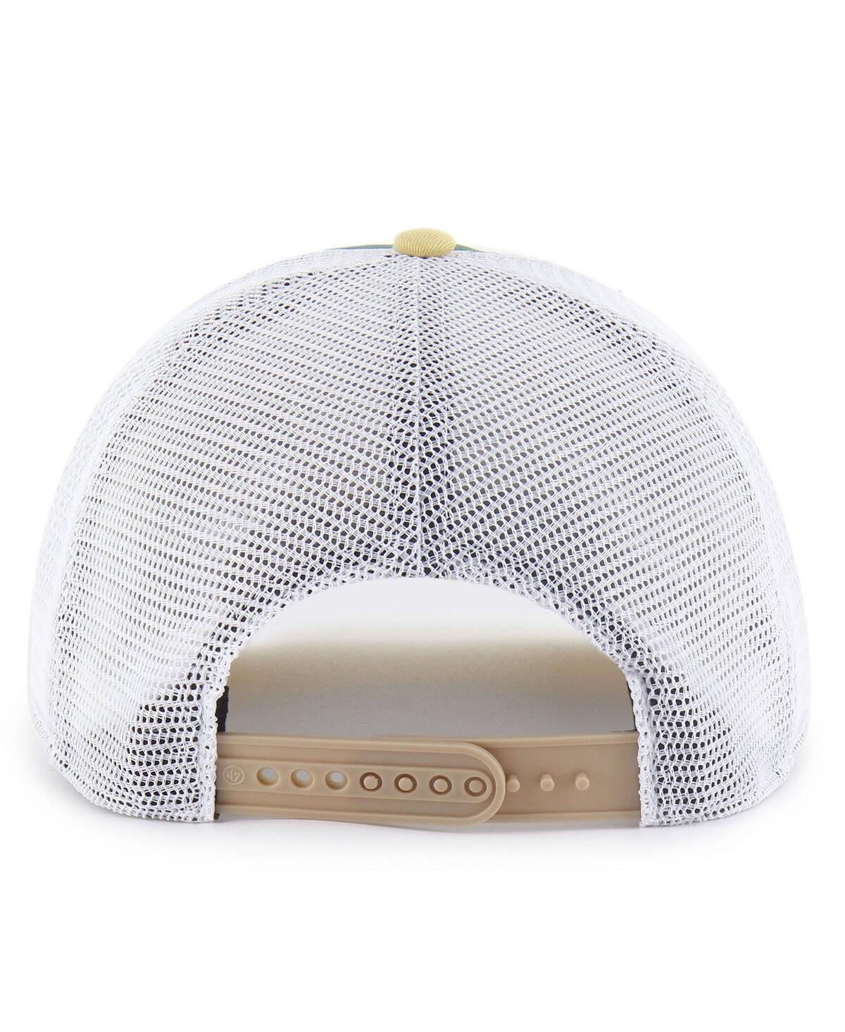 47 Brand Big Boys And Girls Green/gold South Florida Bulls Super Stripe Hitch Adjustable Trucker Hat In Multi