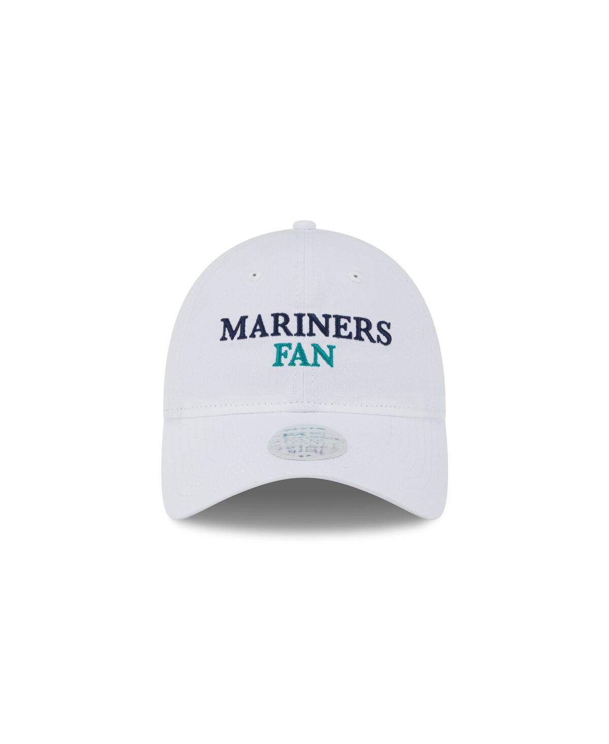 New Era Women's White Seattle Mariners Team Fan 9twenty Adjustable Hat In White