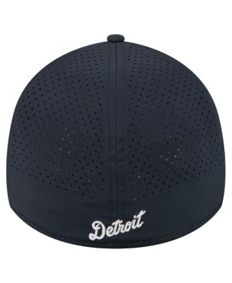 Men's Navy Detroit Tigers 39THIRTY A-Frame Perforated Flex Hat
