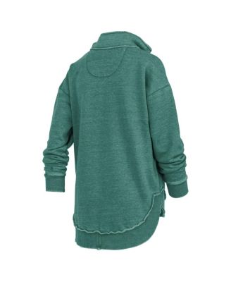 Women's Green Michigan State Spartans Northfork Sojourn Poncho Quarter-Zip Sweatshirt