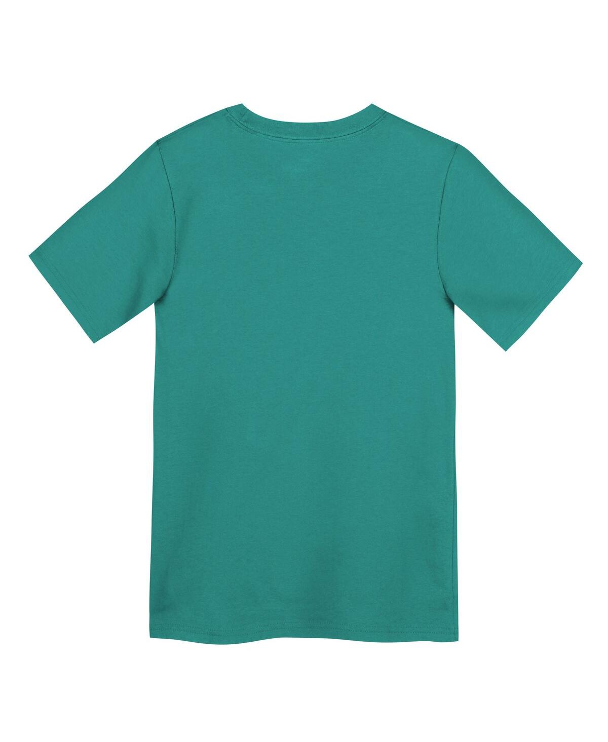 Nike Preschool Aqua Miami Dolphins Wordmark T-shirt In Green