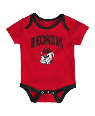 Baby Boys and Girls Georgia Bulldogs All Day Play 3-Piece Bodysuit Set
