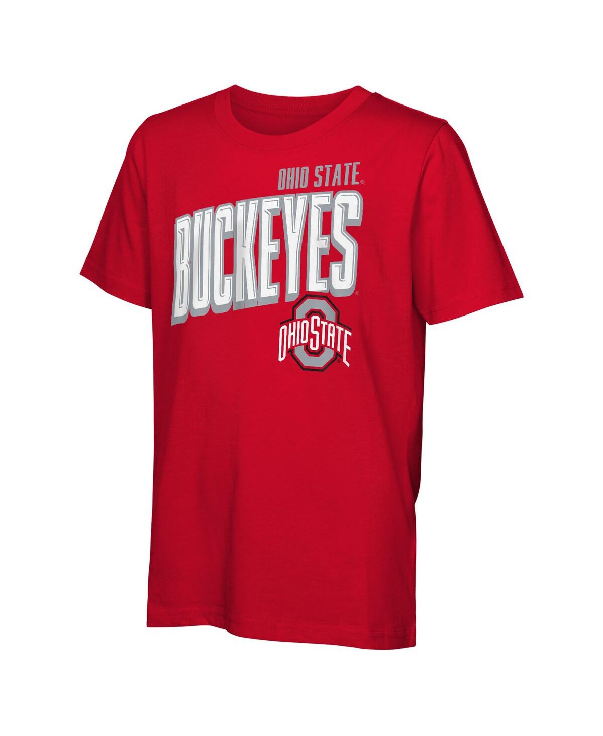 Outerstuff Big Boys And Girls Ohio State Buckeyes In The Mix T-shirt Combo Set In Multi