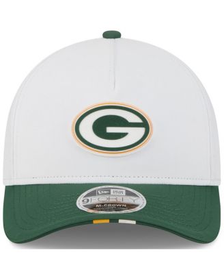Big Boys and Girls White/Green Green Bay Packers 2025 NFL Training Camp A-Frame 9FORTY Adjustable Hat