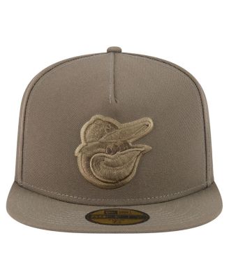 Men's Olive Baltimore Orioles Color Pack A-Frame 59FIFTY Fitted Hat