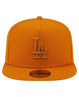 Men's Orange Los Angeles Dodgers Color Pack A-Frame 59FIFTY Fitted Hat
