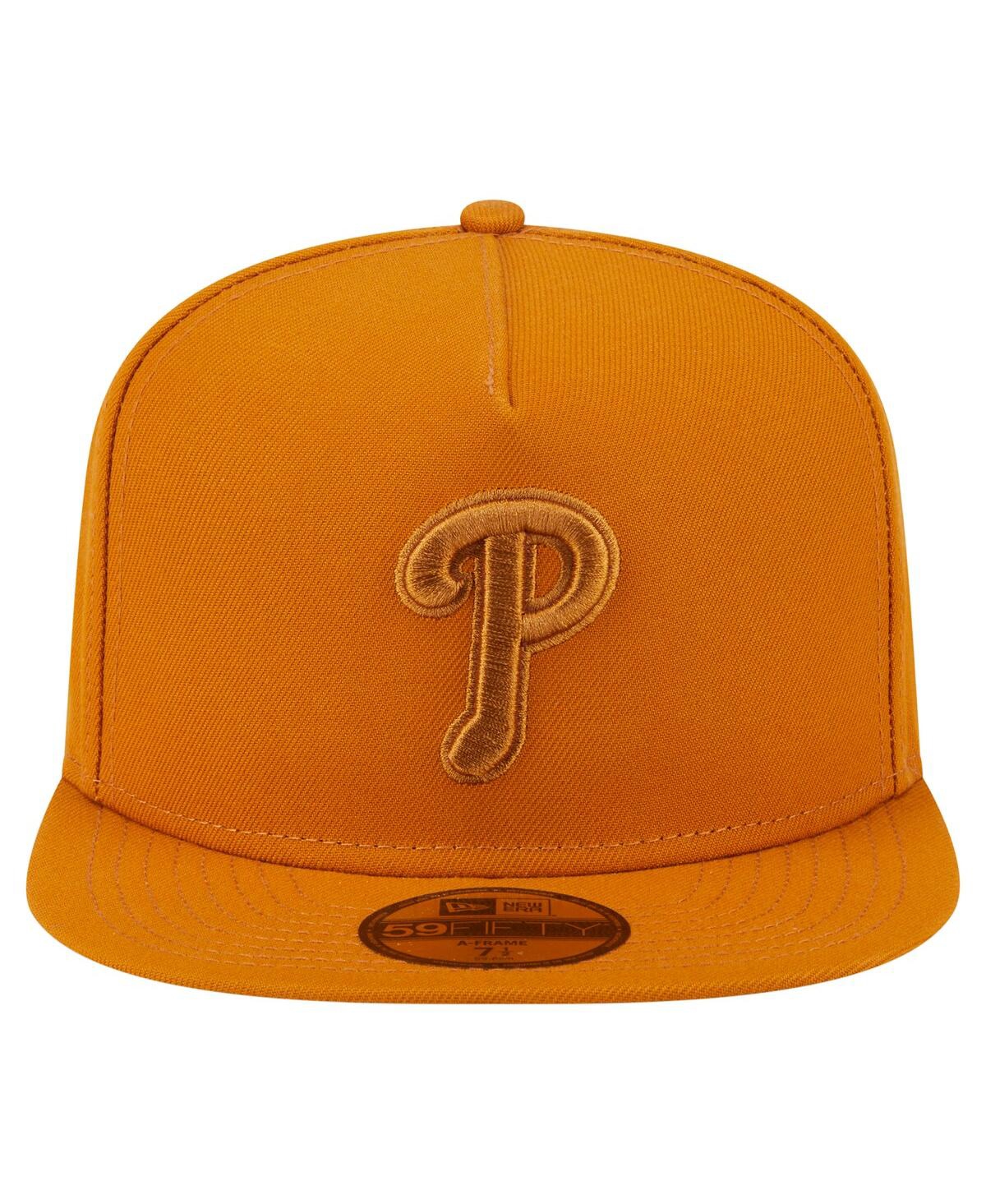 New Era Men's Orange Philadelphia Phillies Color Pack A-frame 59fifty Fitted Hat In Orange
