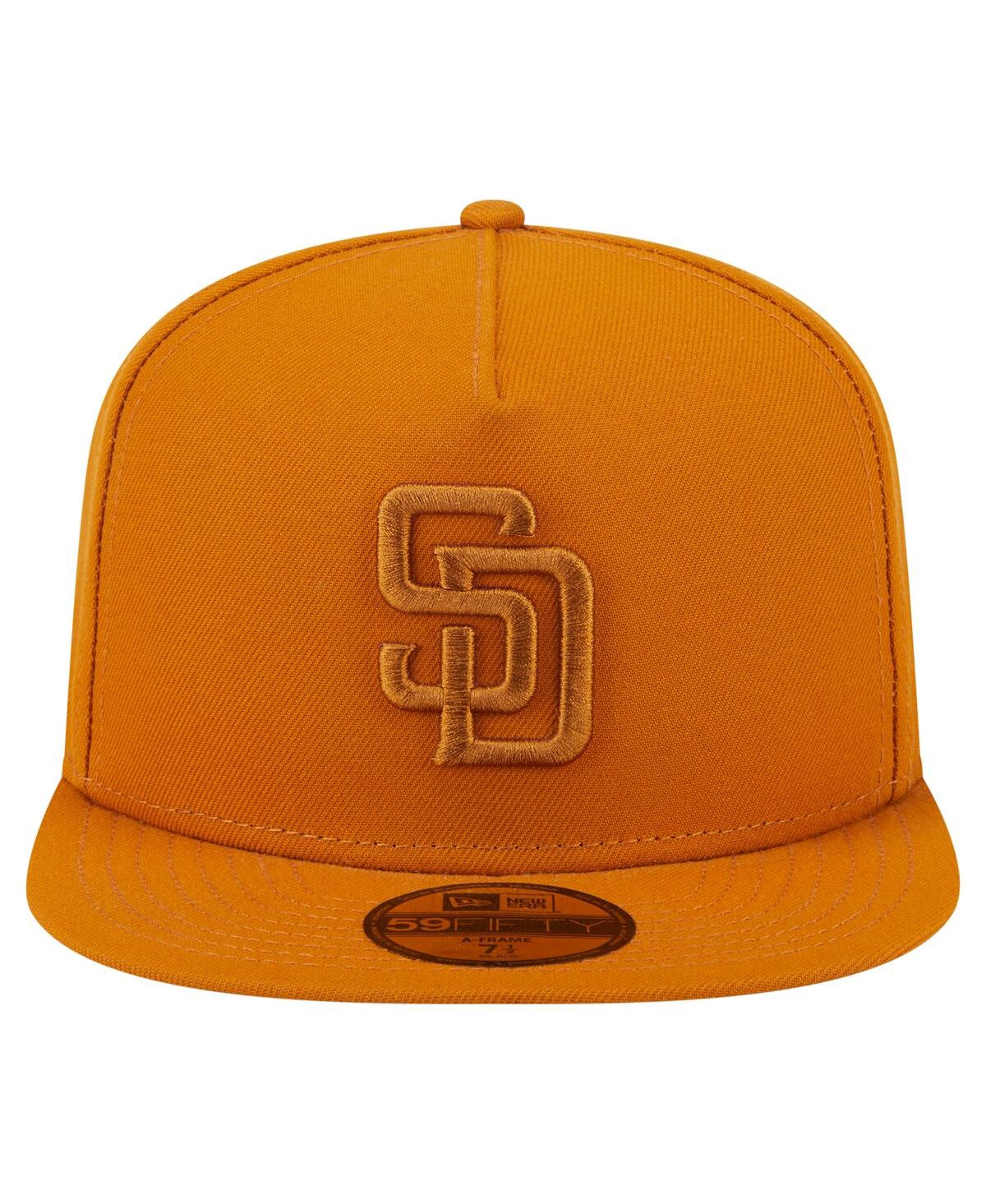 New Era Men's Orange San Diego Padres Color Pack A-frame 59fifty Fitted Hat In Orange