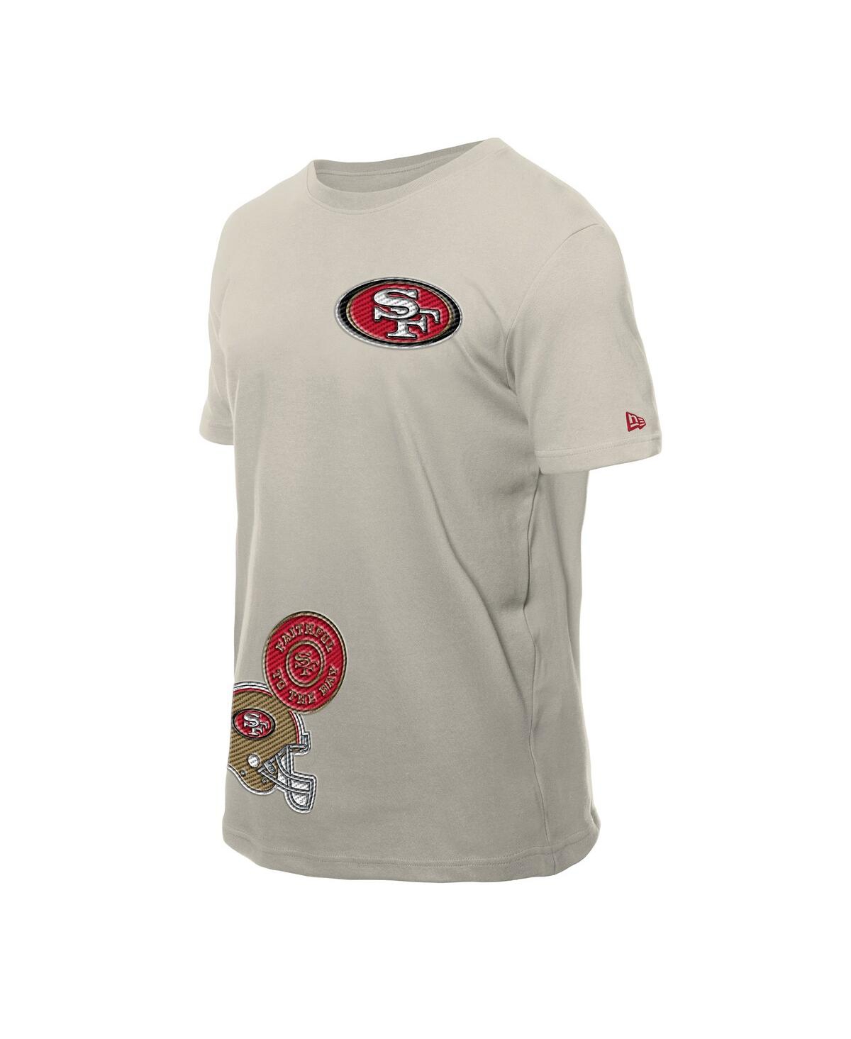 New Era Men's Light Beige San Francisco 49ers Multi Patch T-shirt In Neutral