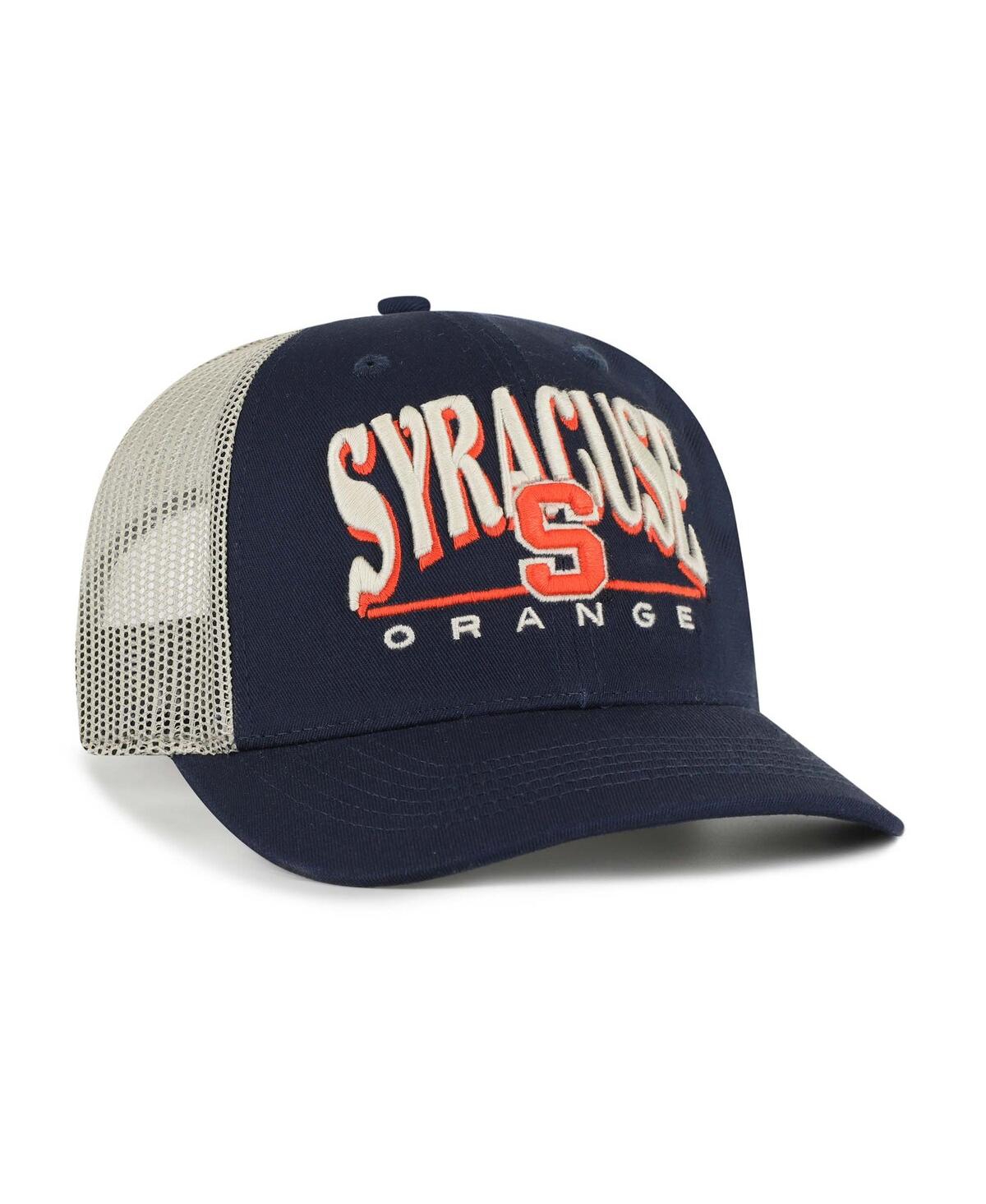 47 Brand Men's Navy Syracuse Orange Arid Adjustable Trucker Hat In Blue