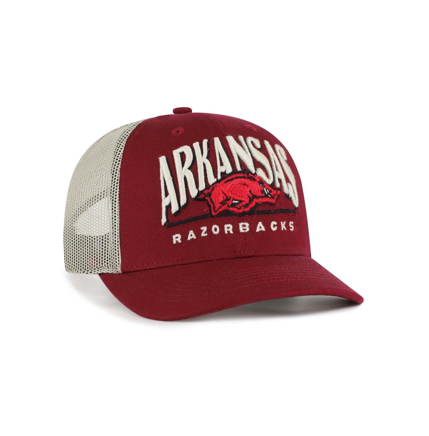 Мужская кепка '47 Brand Cardinal Arkansas Razorbacks Arid Adjustable Trucker Hat — фото 3