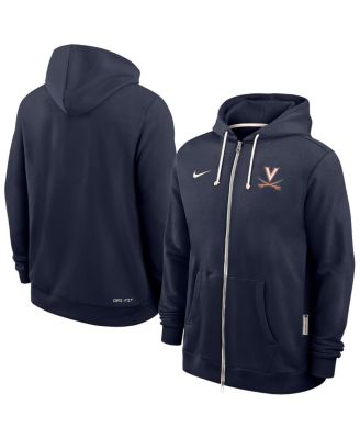 Nike - Men's Navy Virginia Cavaliers 2025 Sideline Performance Full-Zip Hoodie