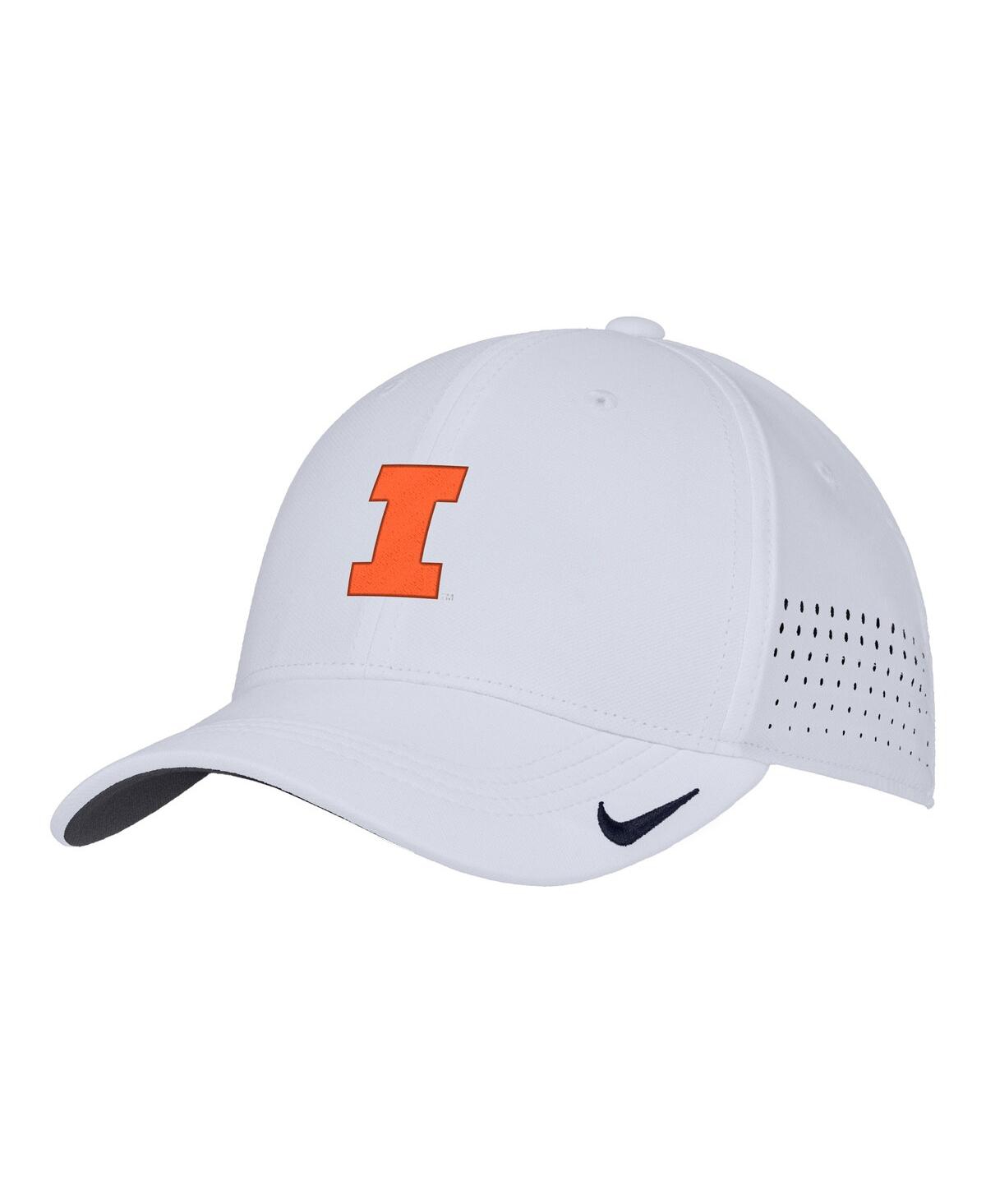 Nike Men's White Illinois Fighting Illini 2025â On-field Performance Flex Hat In White