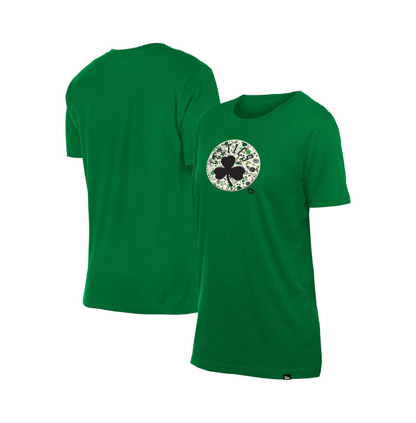 Женская футболка New Era Kelly Green Boston Celtics Glam Game Flower — фото 1