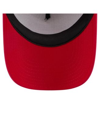 Toddler White/Red Washington Nationals Painted A-Frame 9FORTY Trucker Adjustable Hat